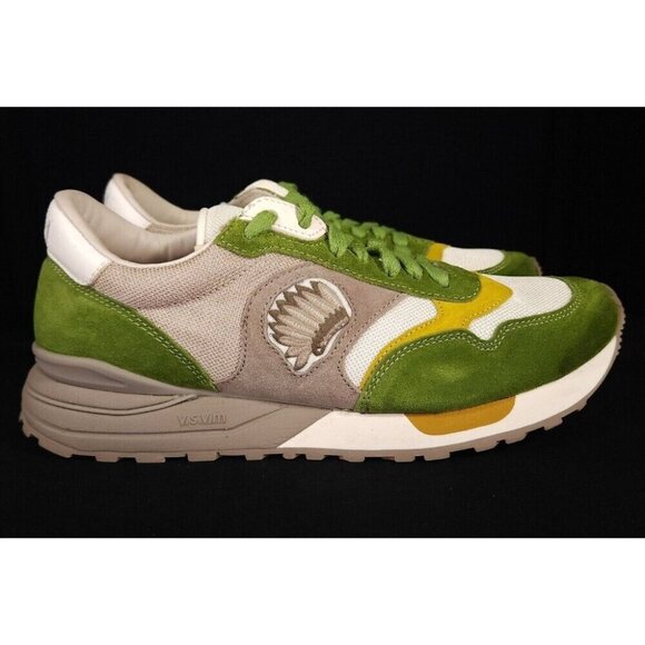 Visvim Roland Low-Top Sneakers 11 Mens Joggers Rare Green - Picture 1 of 13